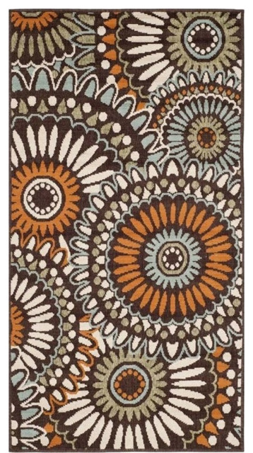 Safavieh Veranda Chocolate Indoor Outdoor Rug - 2'7