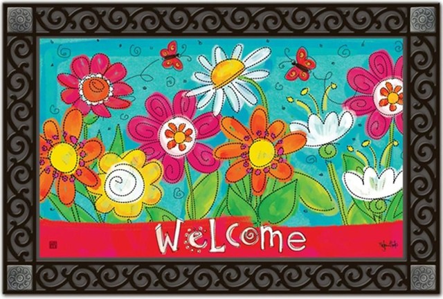 Matmates Welcome Blooms Doormat