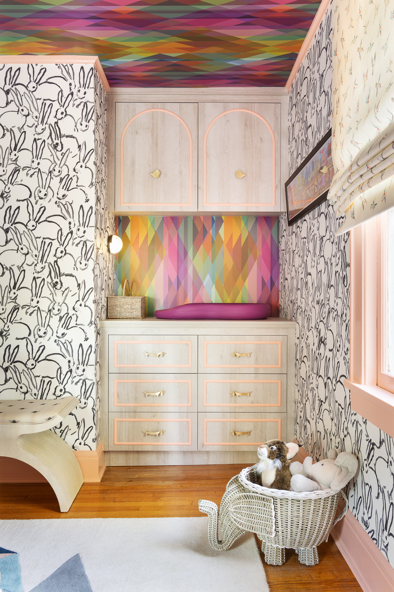 Colorful and Energetic Nursery for Newborn Twin Girls