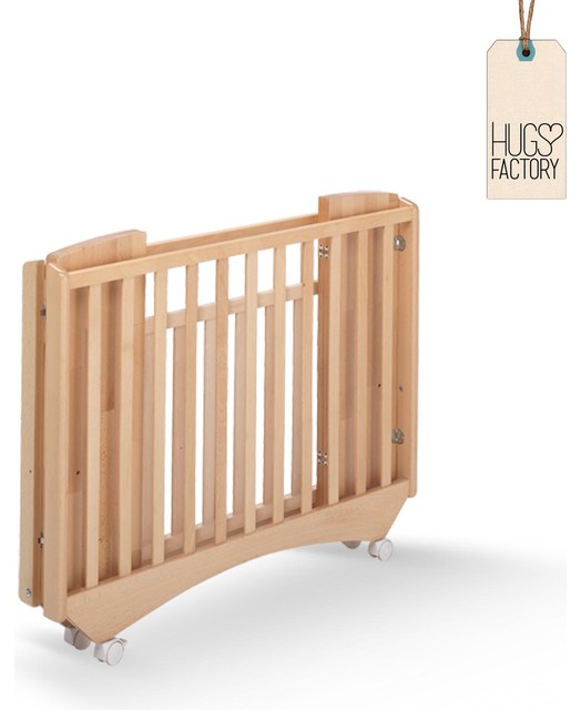 Folding wooden baby crib Greenwich by Hugs Factory ...
