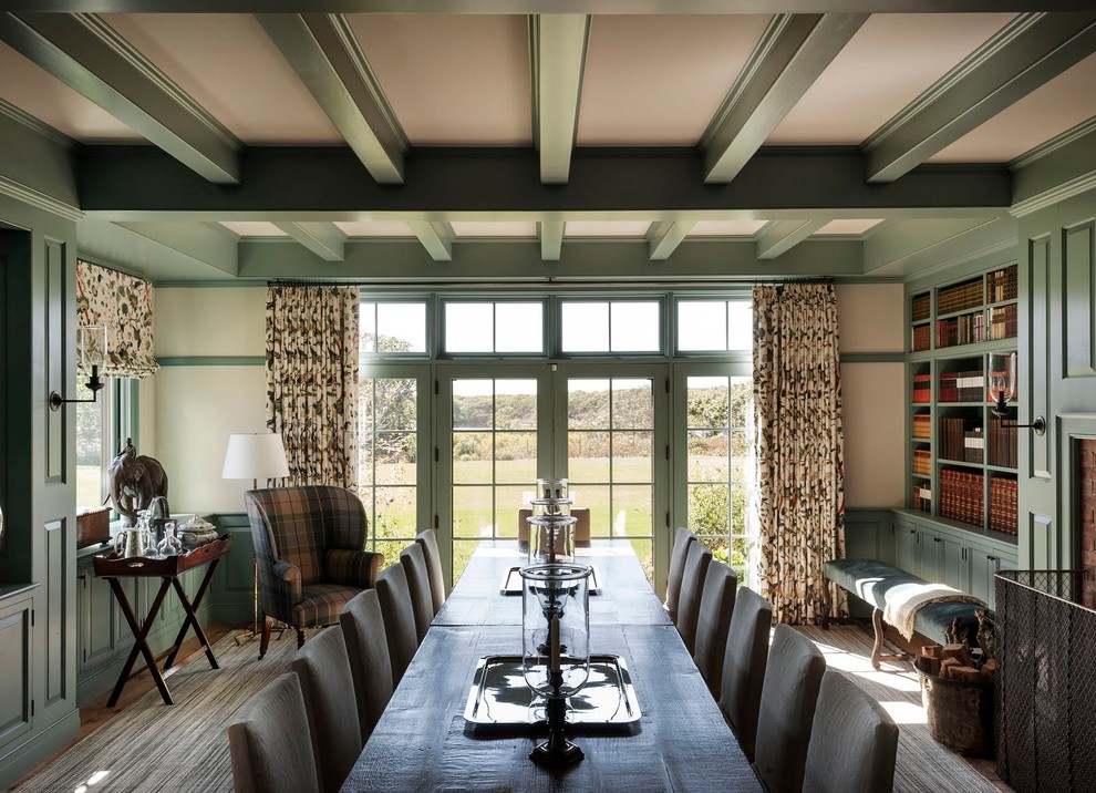 Design ideas for a country dining room in Boston.