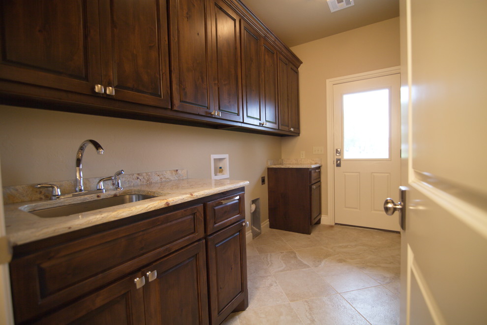 Design ideas for a transitional laundry room in Oklahoma City.