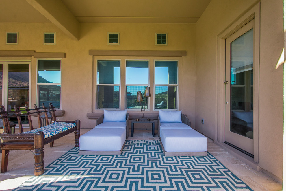 Inspiration for a rustic patio remodel in Phoenix