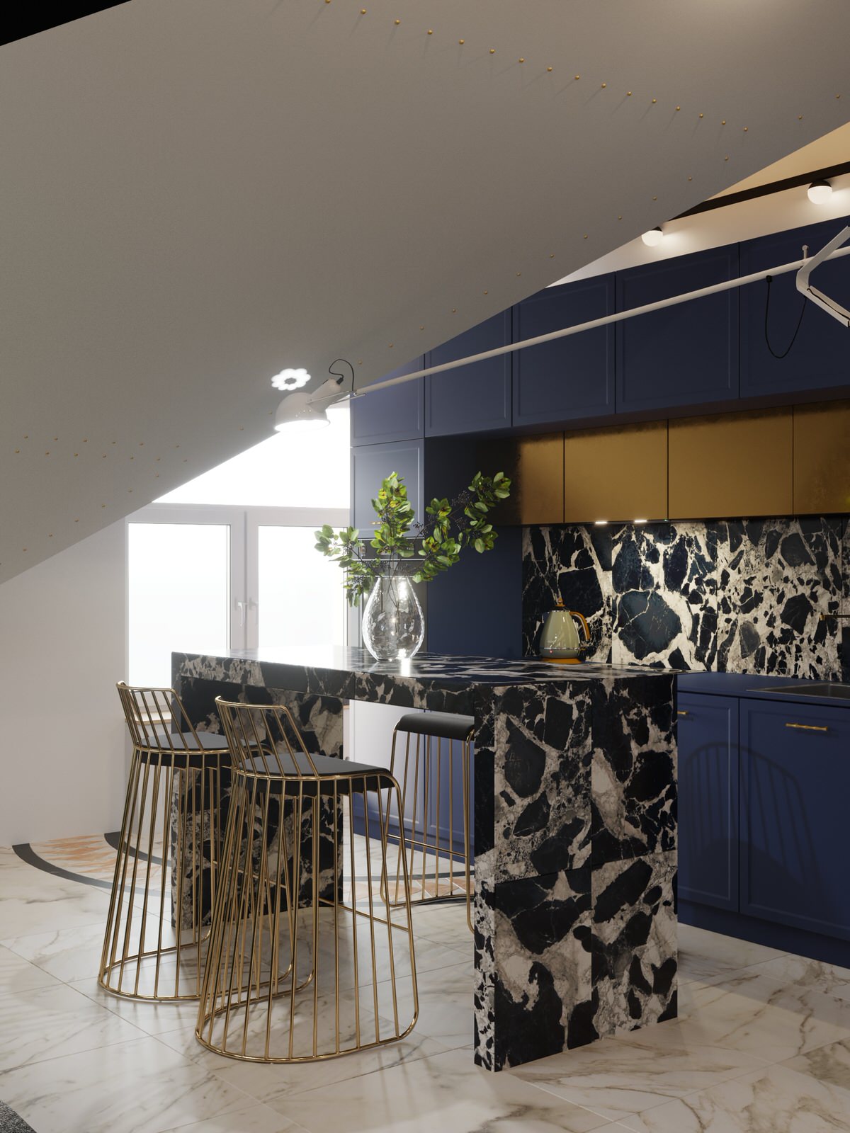 Проект двухуровневой квартиры с мансардой