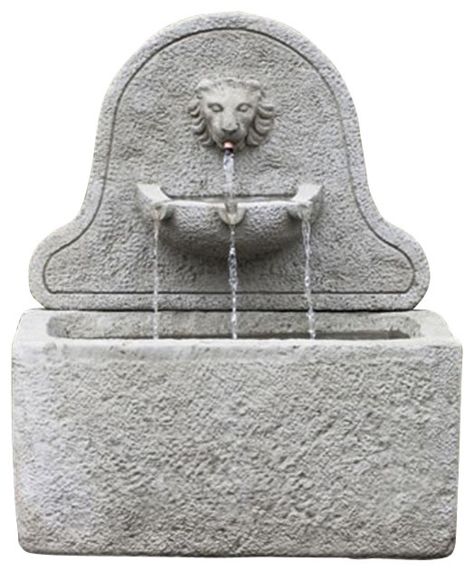 Leone Garden Water Fountain, Ferro Rustico