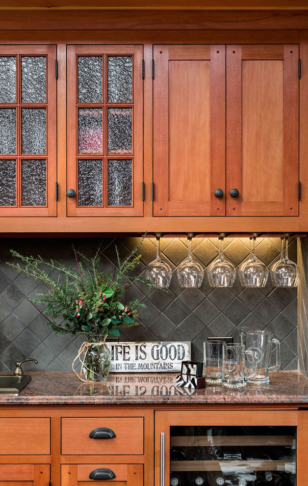 Alpine Ski Home - Rustic - Home Bar - Burlington - by Randy Trainor | Houzz