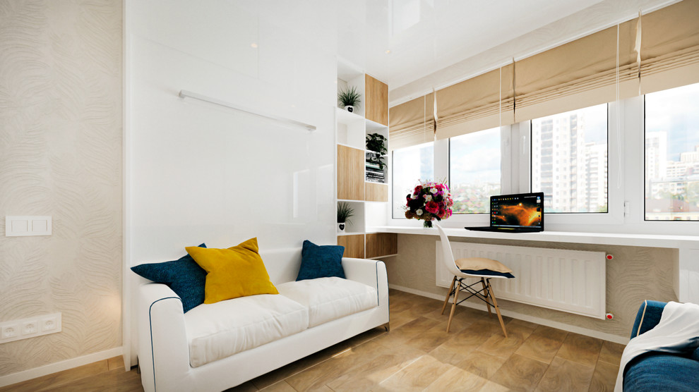 Дизайн-проект квартиры студии в современном стиле