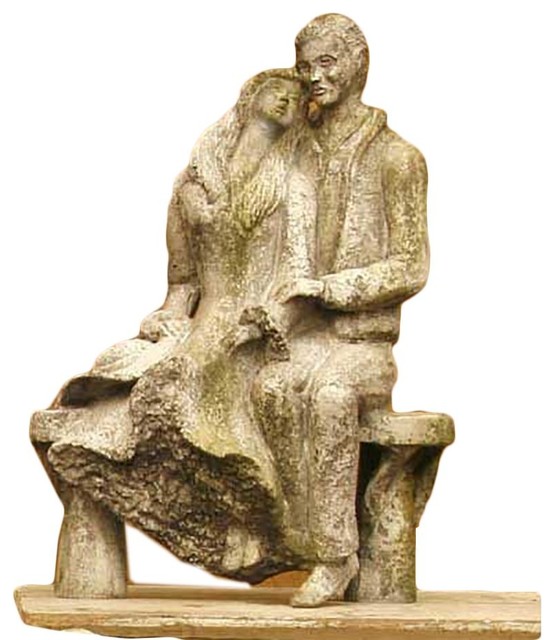 Winter In The Park 15, Garden Statues Traditional Garden Statues