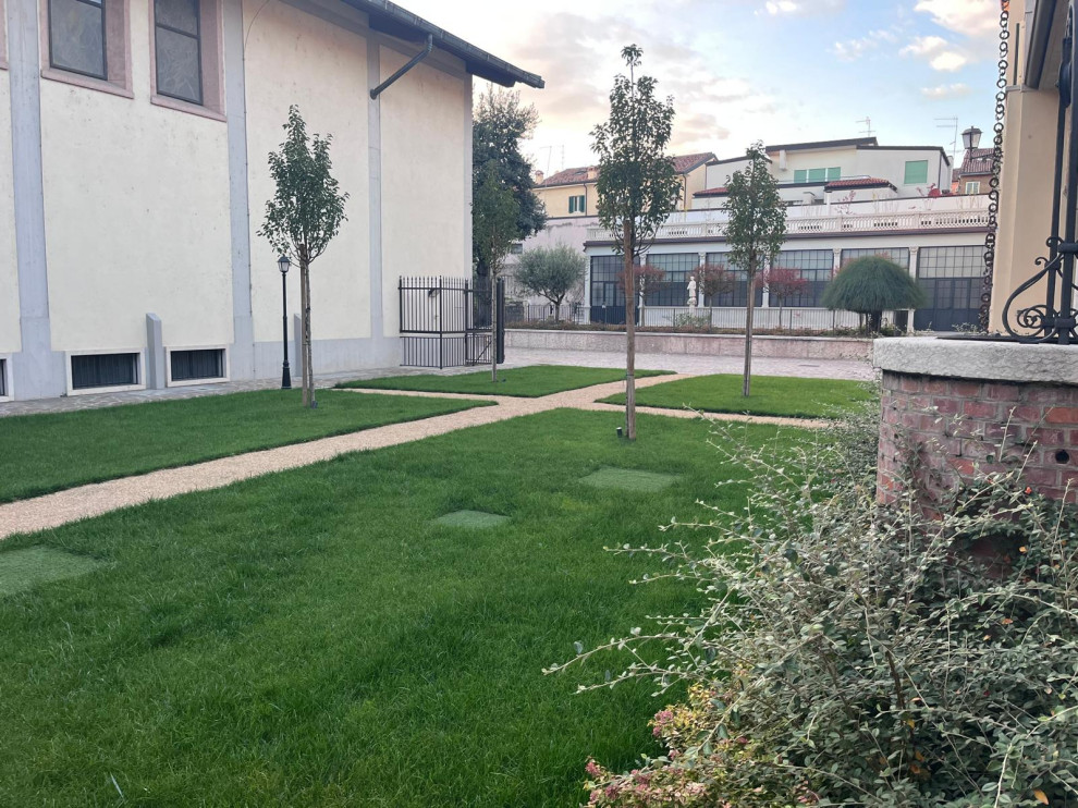 Riqualificazione giardino interno ad un istituto ecclesiastico