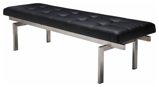 Louve Occasional Bench, Black, Small