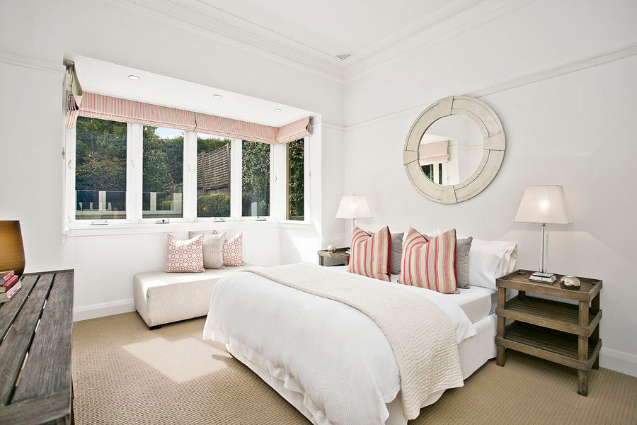 Photo of a traditional bedroom in Sydney.