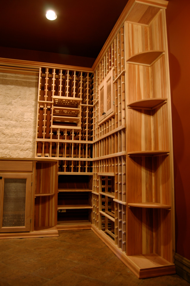 Inspiration for a traditional wine cellar in Phoenix.