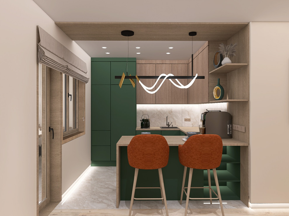 Дизайн-проект квартиры  частично 30,9 кв.м.  для молодой пары с ребенком