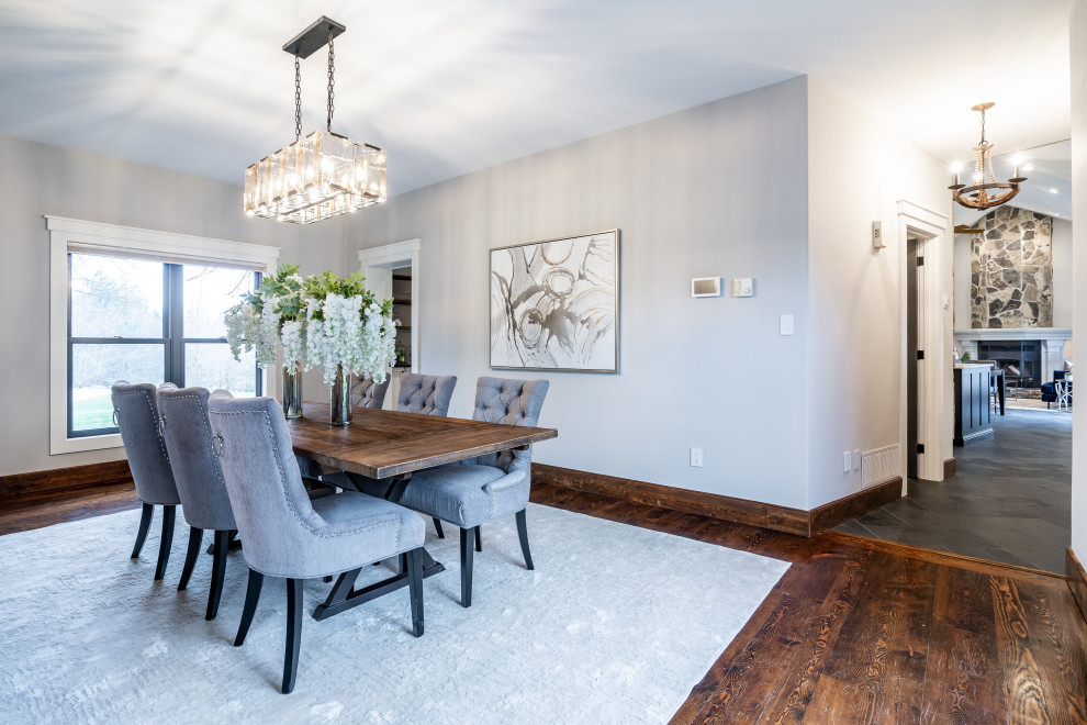 Caledon Modern Farmhouse Dining Room Toronto by Lori Pedersen