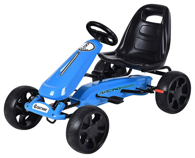 Costway Xmas Gift Kids Ride On Car Pedal Powered Car 4 Wheel Racer