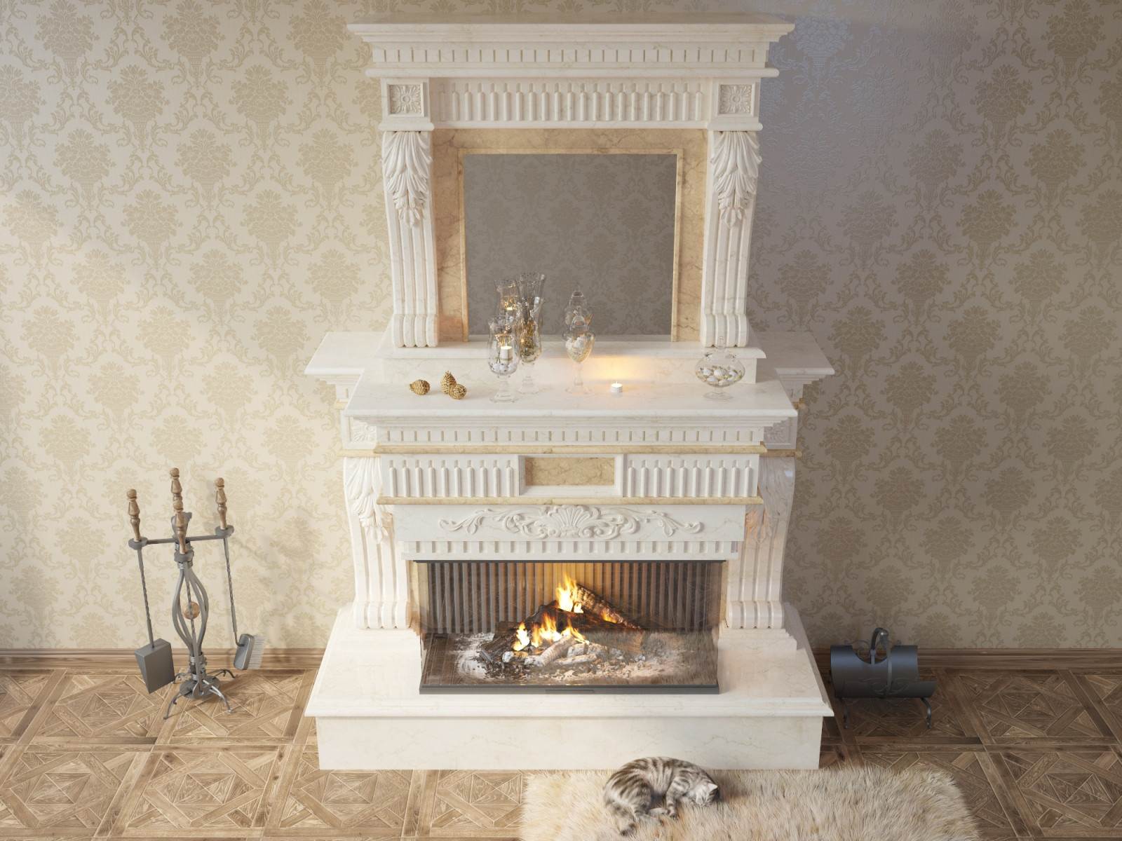 Классический камин