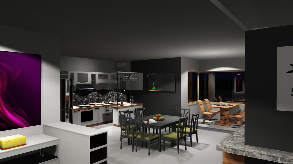 коттедж в современном стиле. Японские мотивы. (scape house)