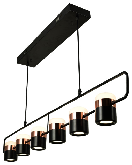 CWI LIGHTING 1147P456101 LED Pool Table Light with Black Finish