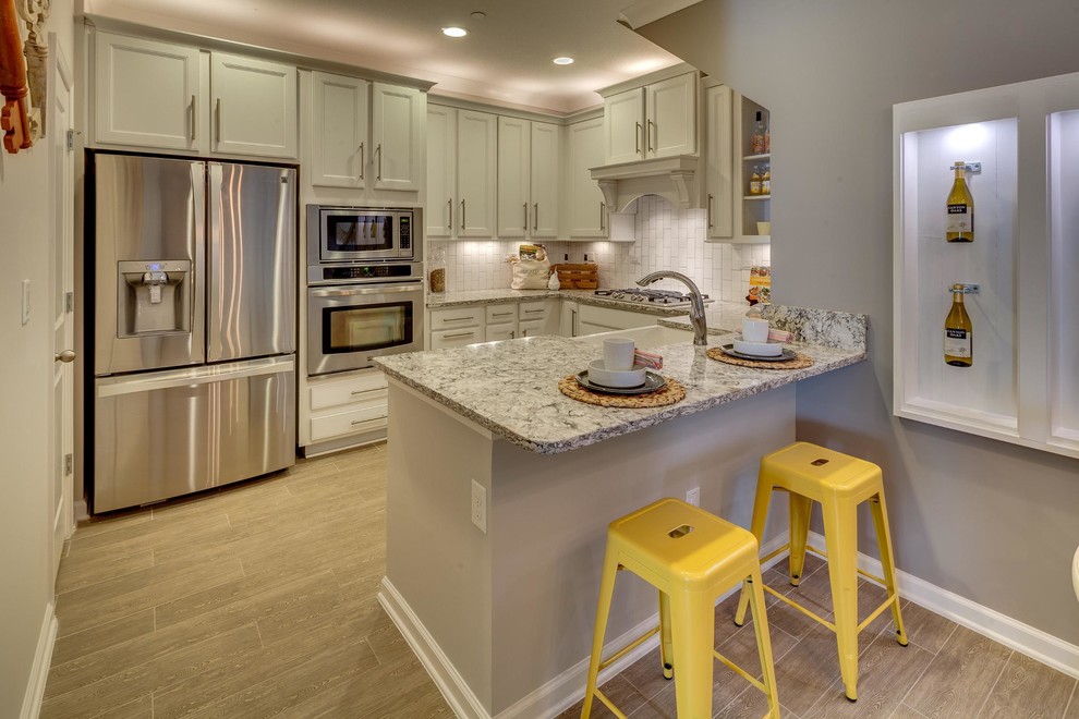 Inspiration for a transitional kitchen remodel in Miami