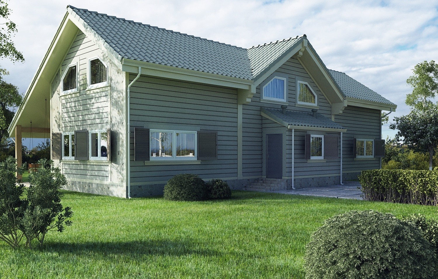 Каркасный дом.