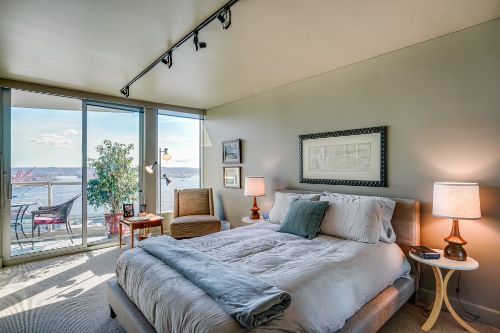 Example of a trendy bedroom design in Seattle
