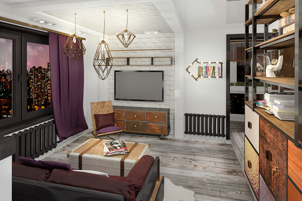 интерьер квартиры в стиле лофт