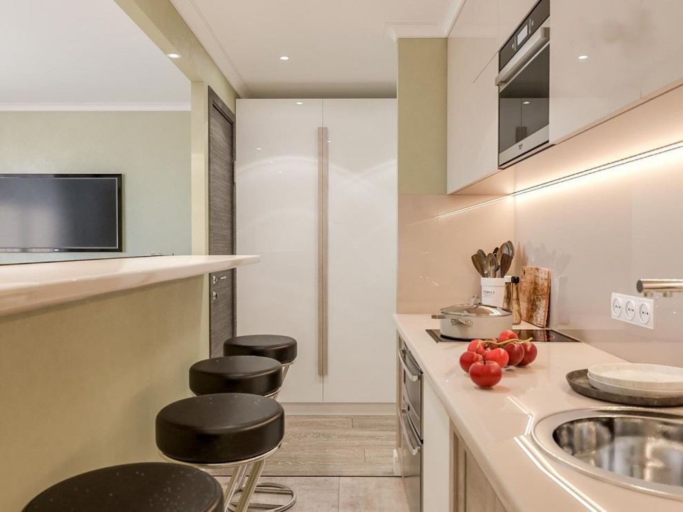 Малогабаритная студия с зонированием