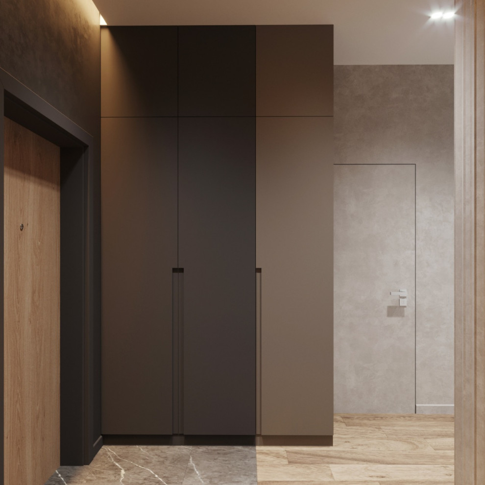 Квартира в современном стиле с кофейными оттенками