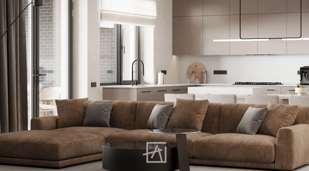 Кухня-гостиная 56 м²