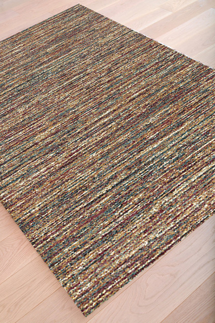 Rectangle Abacasa Granada Zira Area Rug Red Brown Yellow Orange Contemporary Area Rugs By Sams International