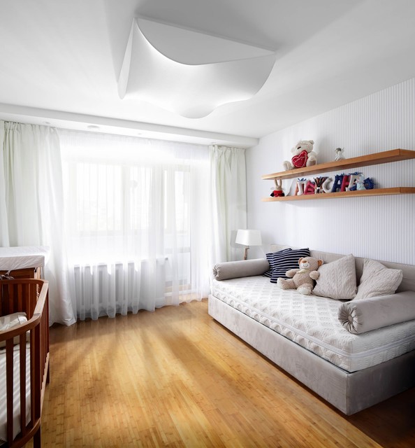 solid Carbonised Horizontal Bamboo Flooring dagligstue