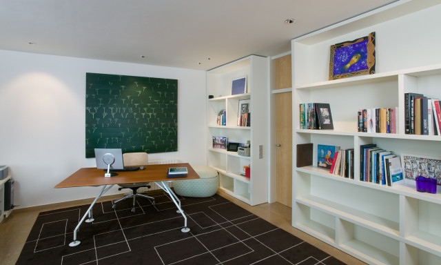 Reforma Casa Uriach (Coderch-1961) mediterranean-home-office