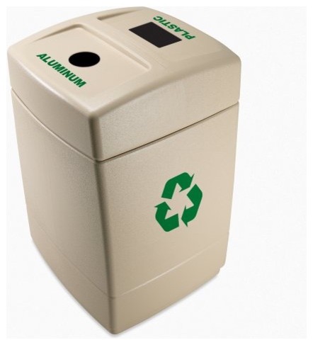 Commercial Zone Recycle55 Pearl Recycling Bin, 27.5 Gallons