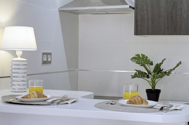 Apartamento con estilo transitional-kitchen