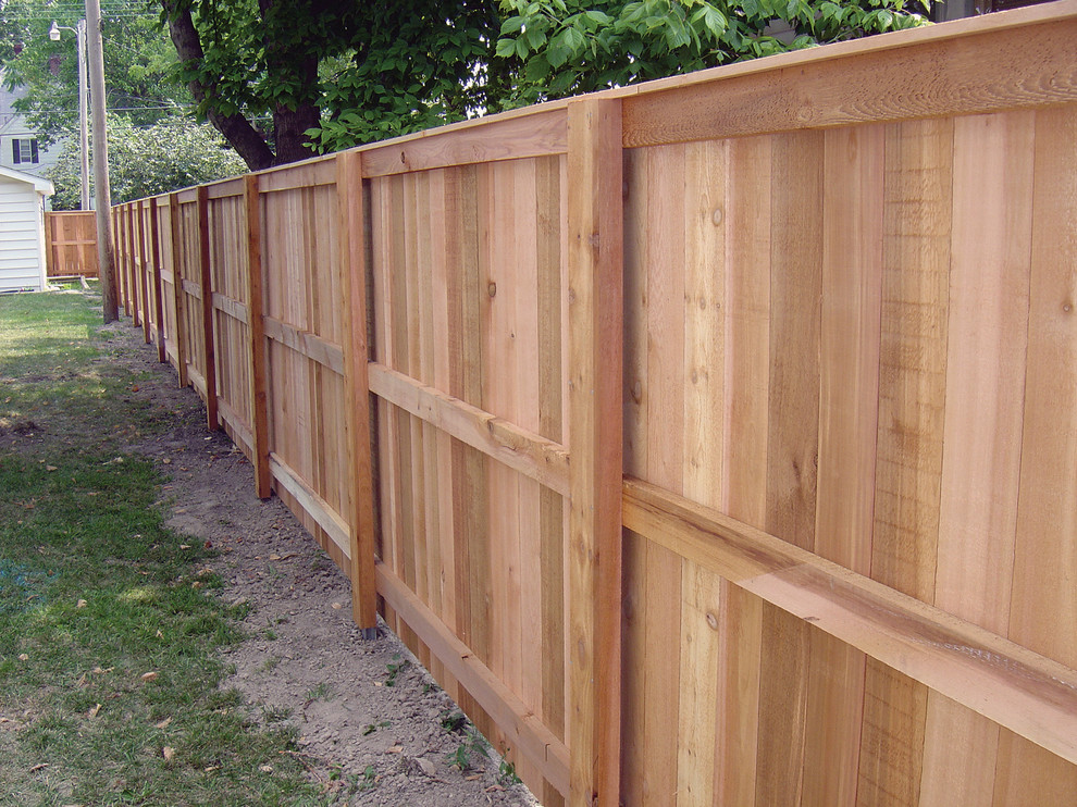 Western Red Cedar Privacy Fence with PostMaster® Steel Fence Post