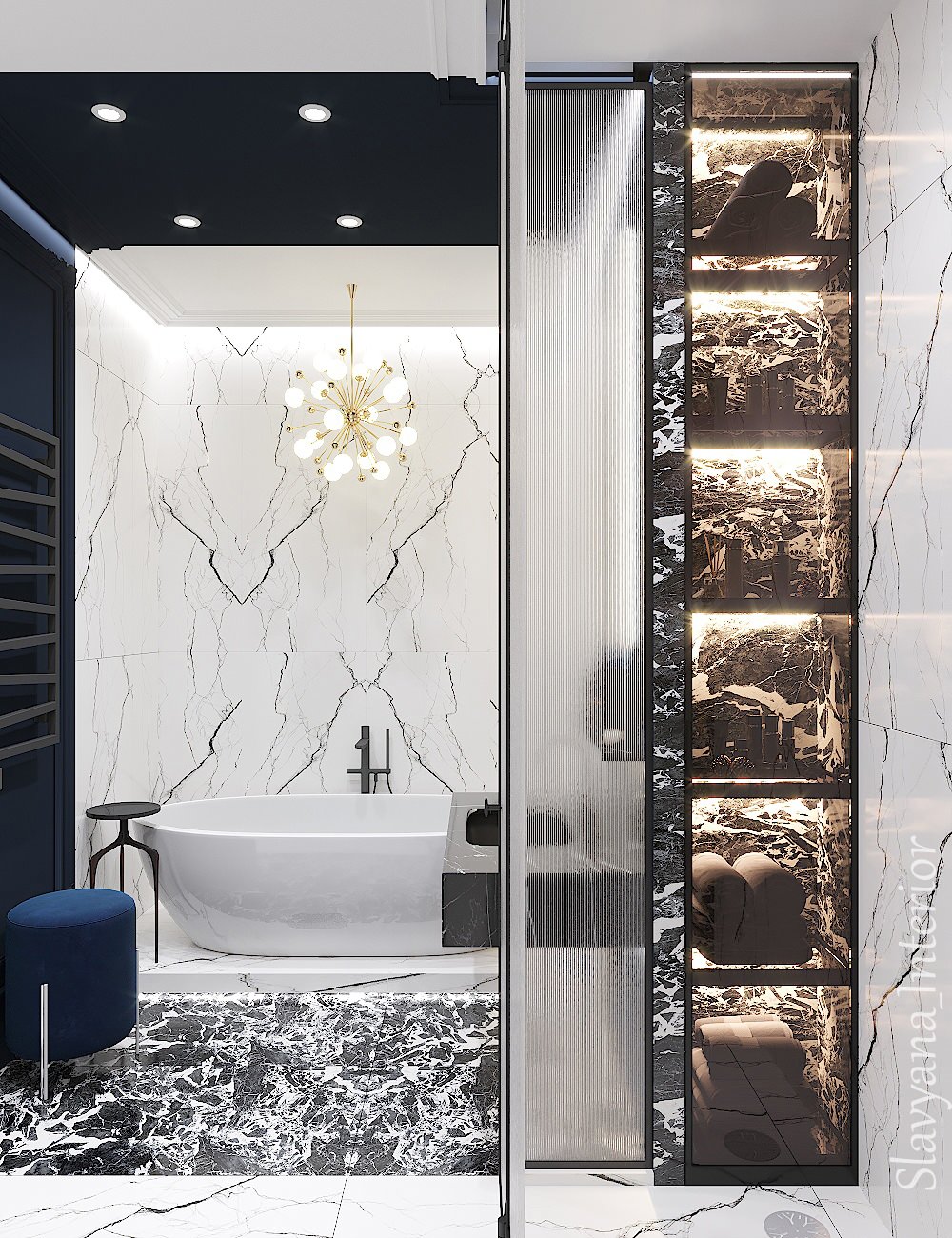 Дизайн-проект апартаментов 113 м2 в МФК «Match Point» (2020г.)