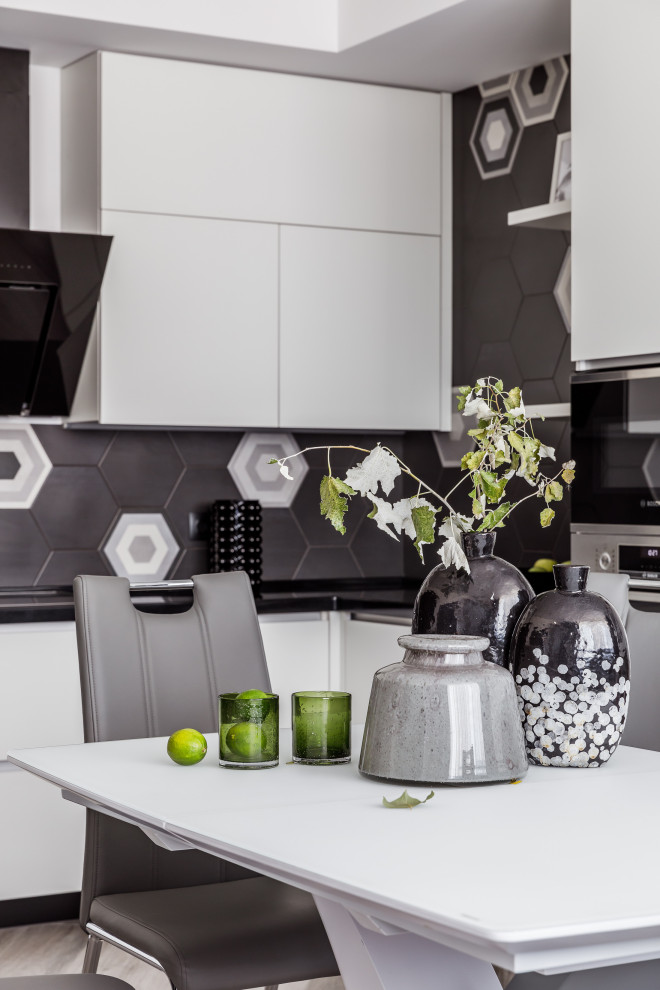 Монохромный интерьер в 2-х комнатной квартире