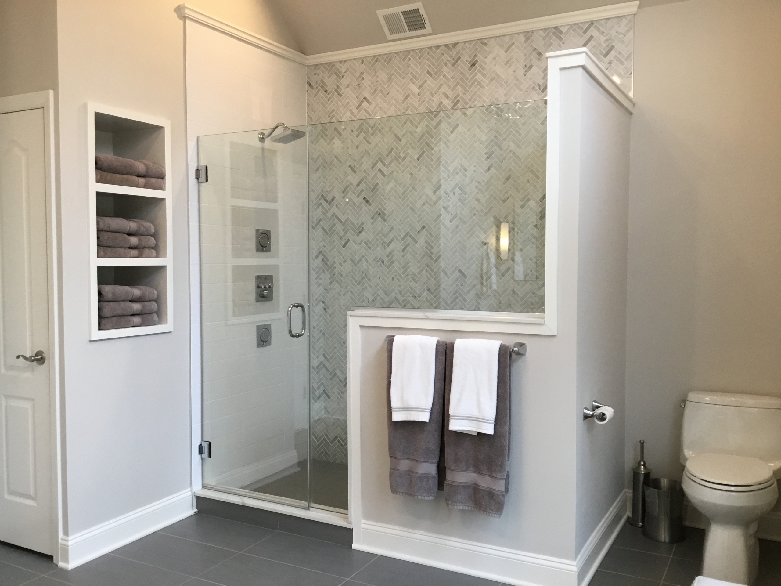Modern Elegant Gray Master Bathroom
