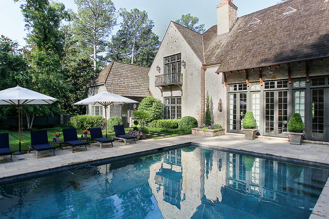 Hillside Manor transitional-swimming-pool-and-hot-tub
