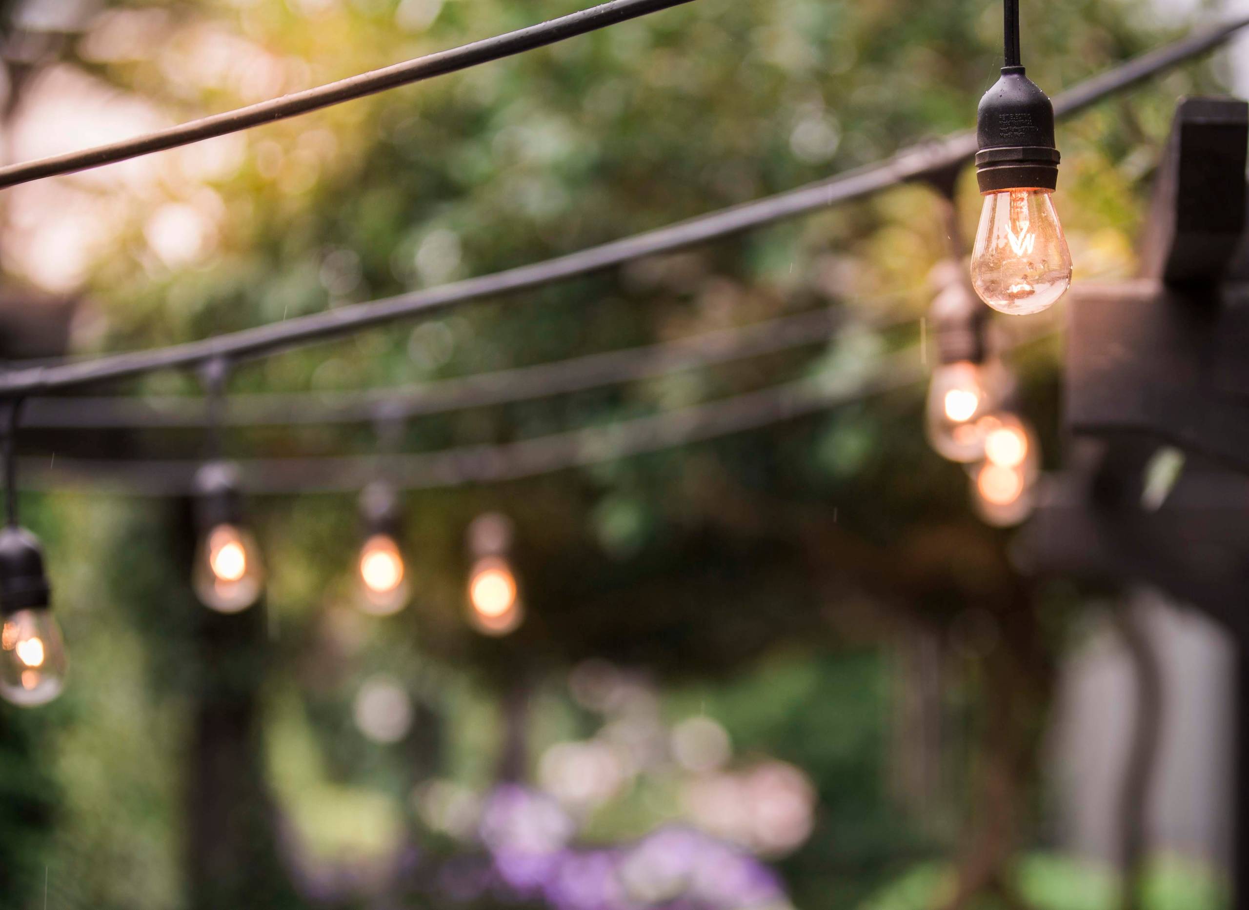 How to Hang String Lights Outdoors, image size:2560x1866