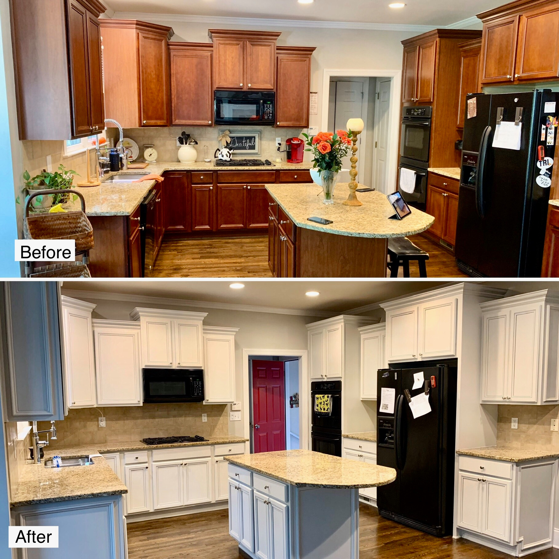 Before/After Kitchen cabinets
