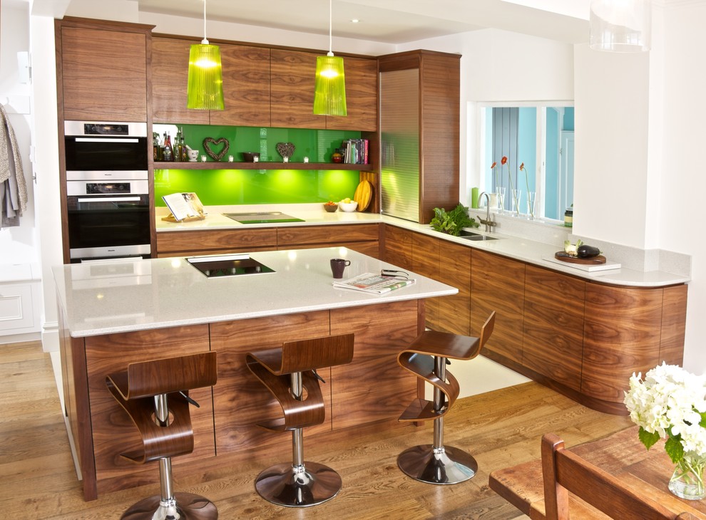 Photo of a contemporary kitchen in Hampshire.