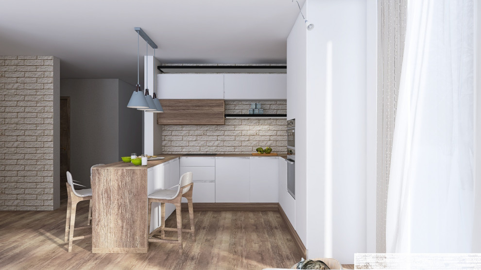 Кухня в доме массив Белоостров