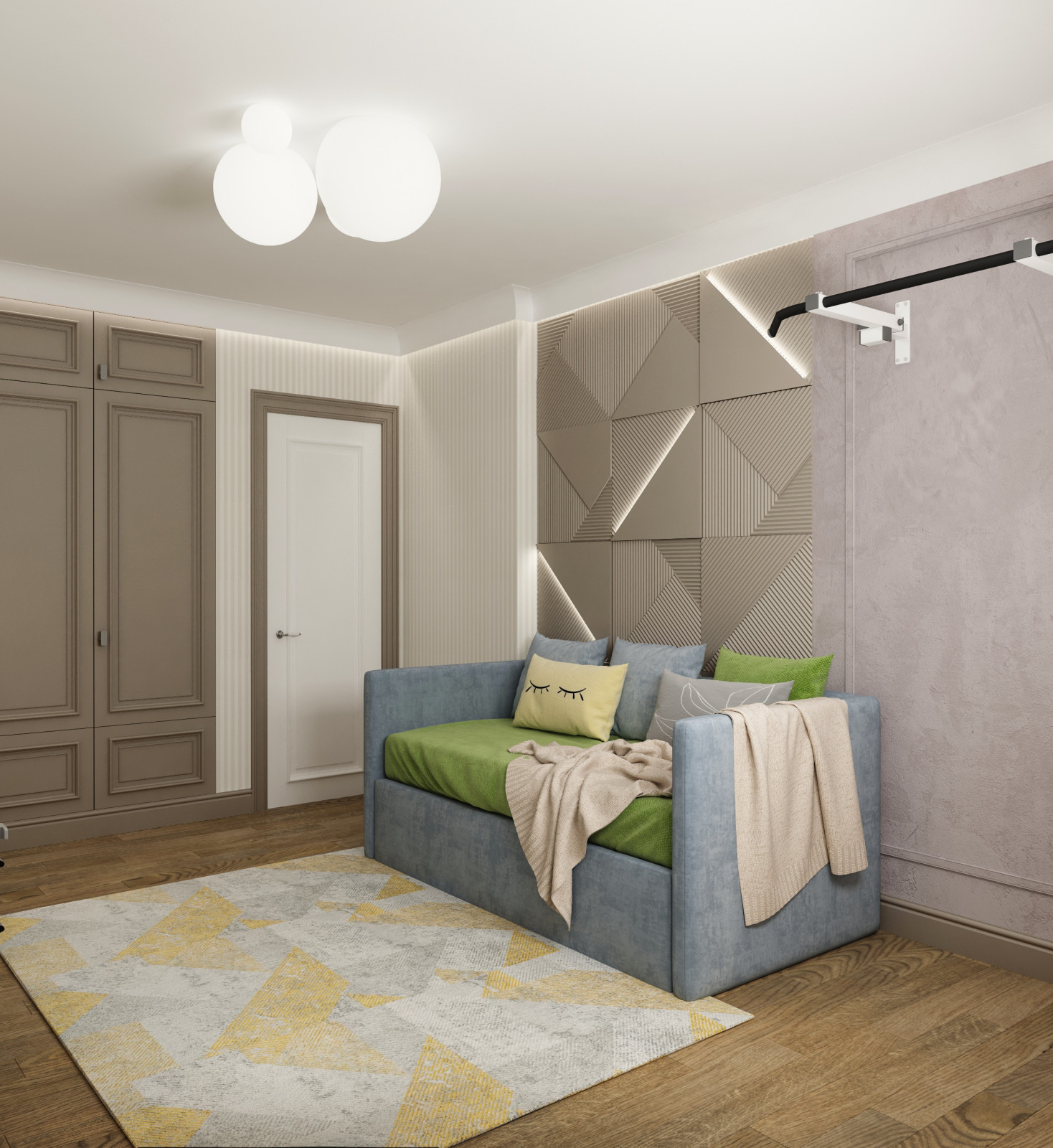 Проект интерьера 4-комнатной квартиры 115 кв.м в ЖК «Черняховского 19»