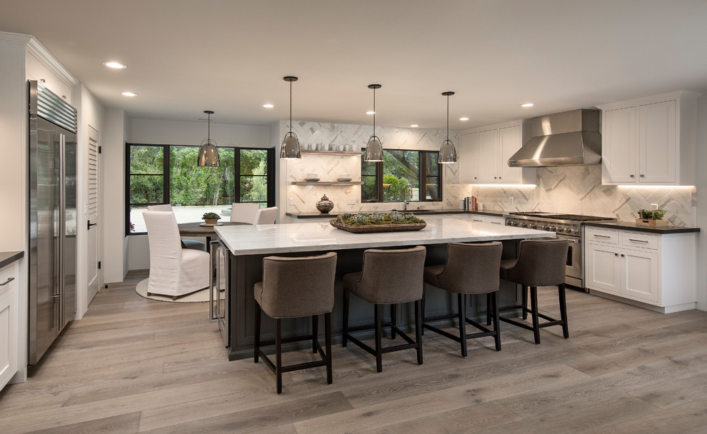 Elegant California Ranch - Contemporary - Kitchen - Santa Barbara - by ...
