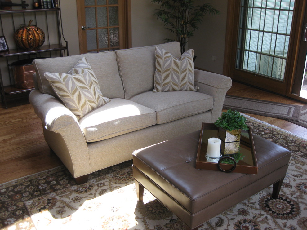 Example of a transitional sunroom design in Chicago