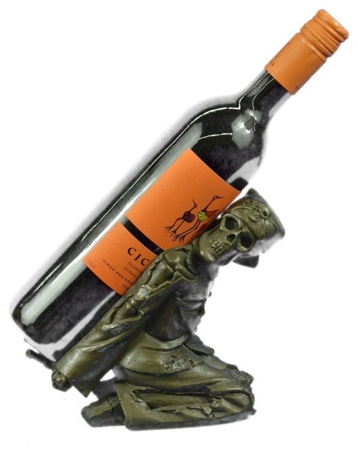 Art Deco Gothic Large Skeleton Skull Wine Holder Restaurant Bar Decor Decoration Art Deco Gothic Large Skeleton Skull Wine Holder Restaurant Bar Decor Decoration