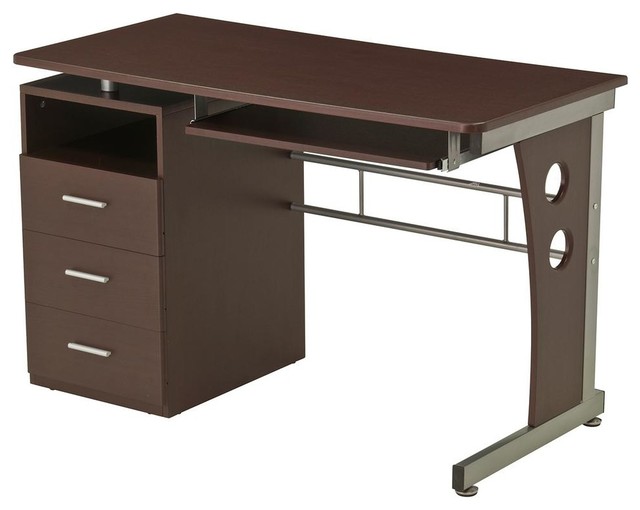 Techni Mobili Home Office Wooden Computer Desk With Storage
