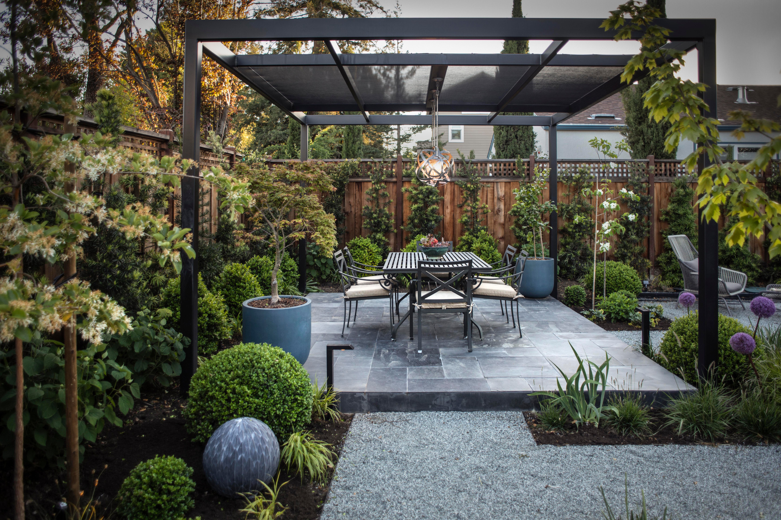 Идеи ландшафтного дизайна двора частного дома на фото — Блог о строительстве и ремонте