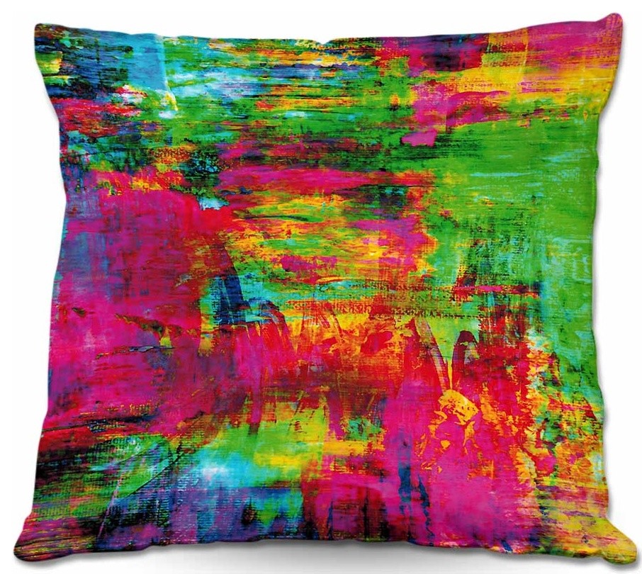 DiaNoche Outdoor Pillows Julia Di Sano Washed Rainbow